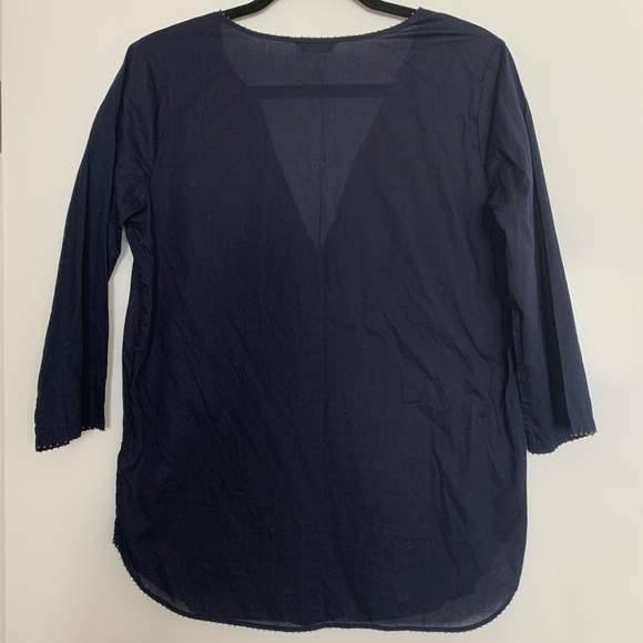 J.Crew Beaded Tunic in Navy Blue - Picture 3 of 5